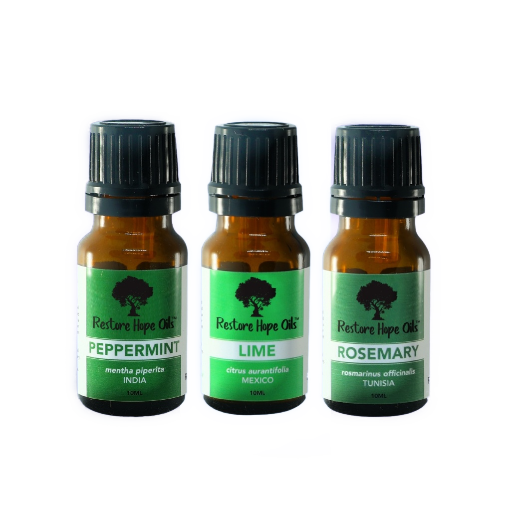 Mental Boost Trio (Peppermint, Lime, Rosemary)