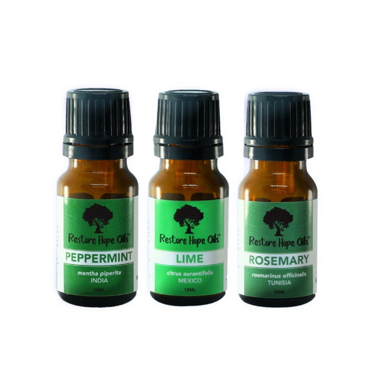 Mental Boost Trio (Peppermint, Lime, Rosemary)