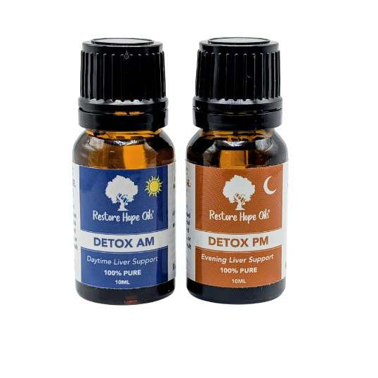 Detox Duo Traditional | Liver Support Essential Oil Set | AM & PM
