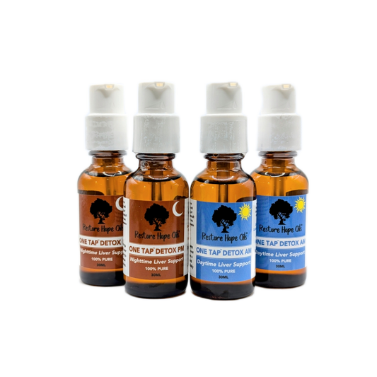 One Tap Detox Duo 2 Pack (2 Bottles of One Tap Detox AM and 2 Bottles of One Tap Detox PM)