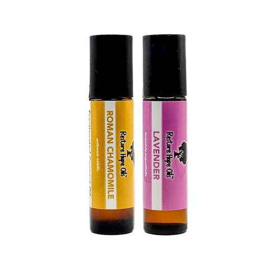 Rest & Relaxation Duo (Roman Chamomile & Lavender Roll-Ons)